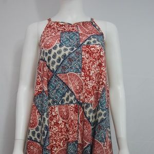 Storee Paisely Red Patterned Dress NWT